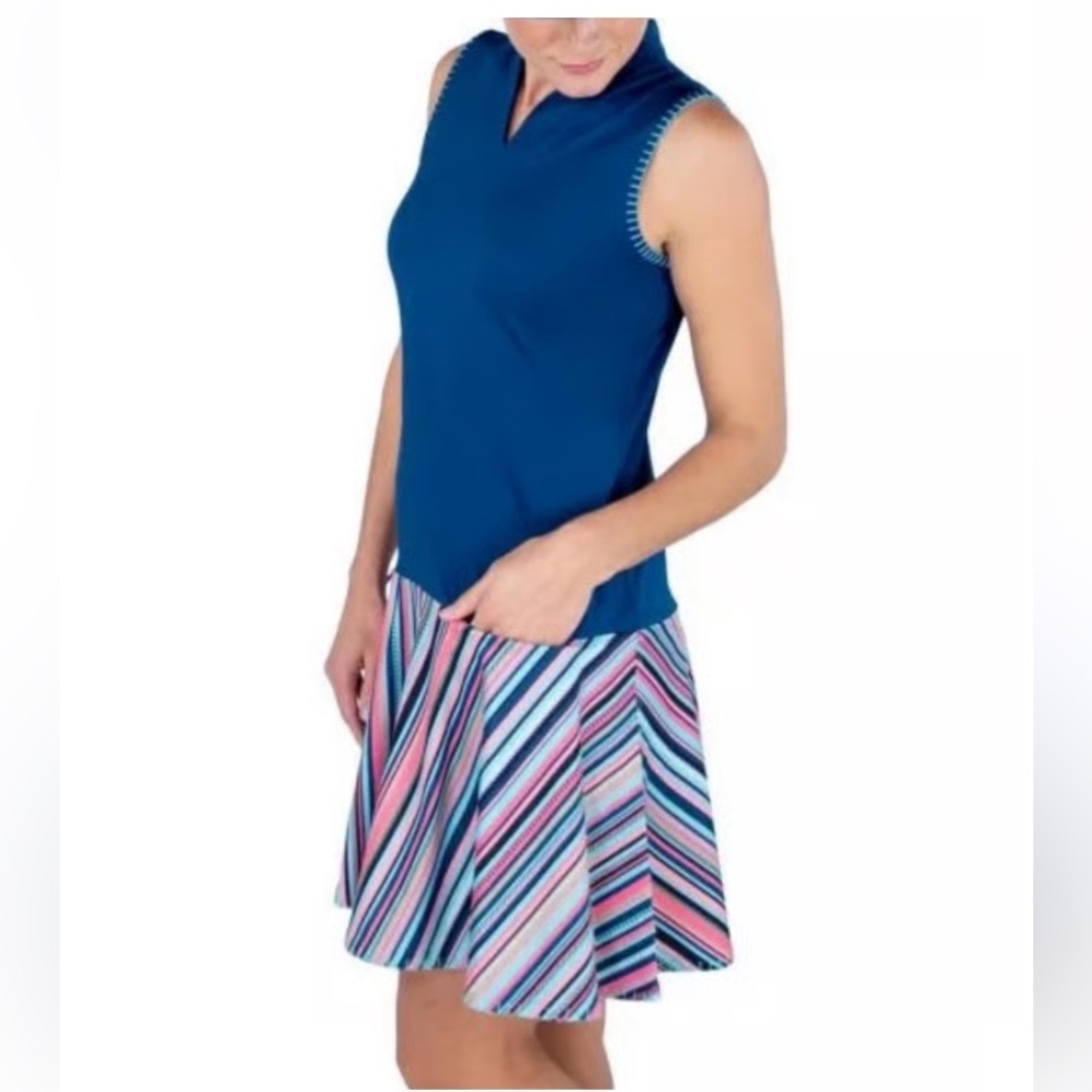 NWT JoFit Vista Drop Waist Golf Dress new